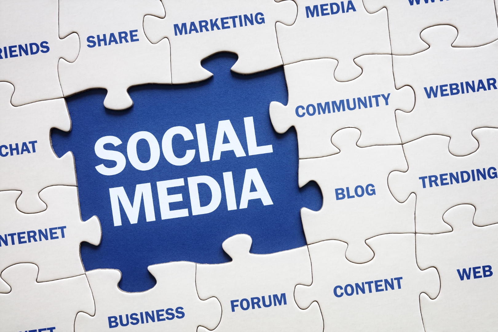 Social Media — puzzle graphic